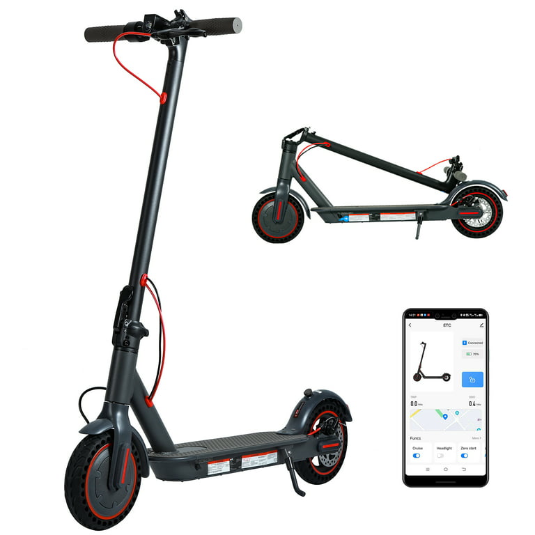 Dazone Electric Scooter, 350W Folding E-Scooter, 8.5 inch Tires 2 Wheels Max 20 Miles Range and 15.5mph Speed, for Adult Commuter Foldable Portable