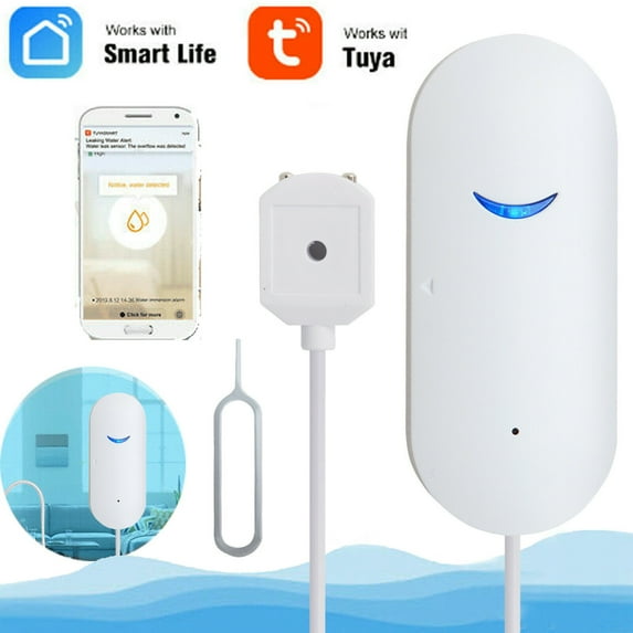 Dazone Smart WIFI Water Leak Sensor Alarm Flood Leakage Detector Monitor Alexa Google