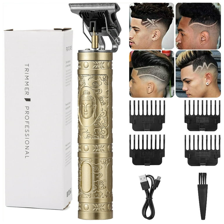 fejre Vejrtrækning rotation Dazone USB Rechargeable Hair Trimmer, Professional Blade Portable Cordless  Hair Beard Trimmer Clipper, Zero Gapped Cutting Grooming Kit Barber -  Walmart.com