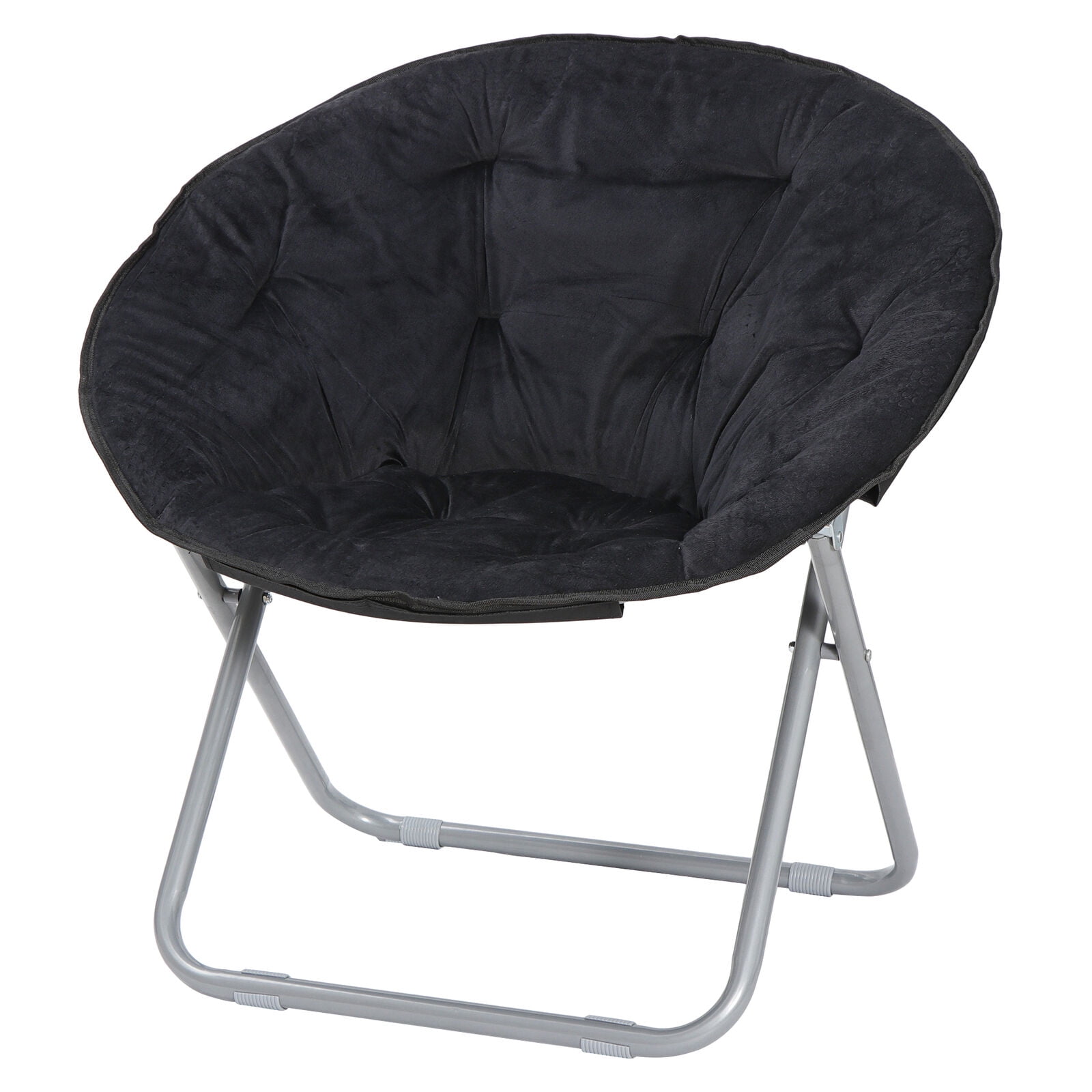 Oversized Moon Saucer Chair - Soft Folding Seat Stool For Living Room, Bedroom, Or Patio