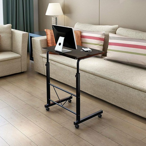 Rolling Laptop Desk - Portable, Adjustable Mobile Office Table For Your Computer Or Laptop 3 thumbnail image