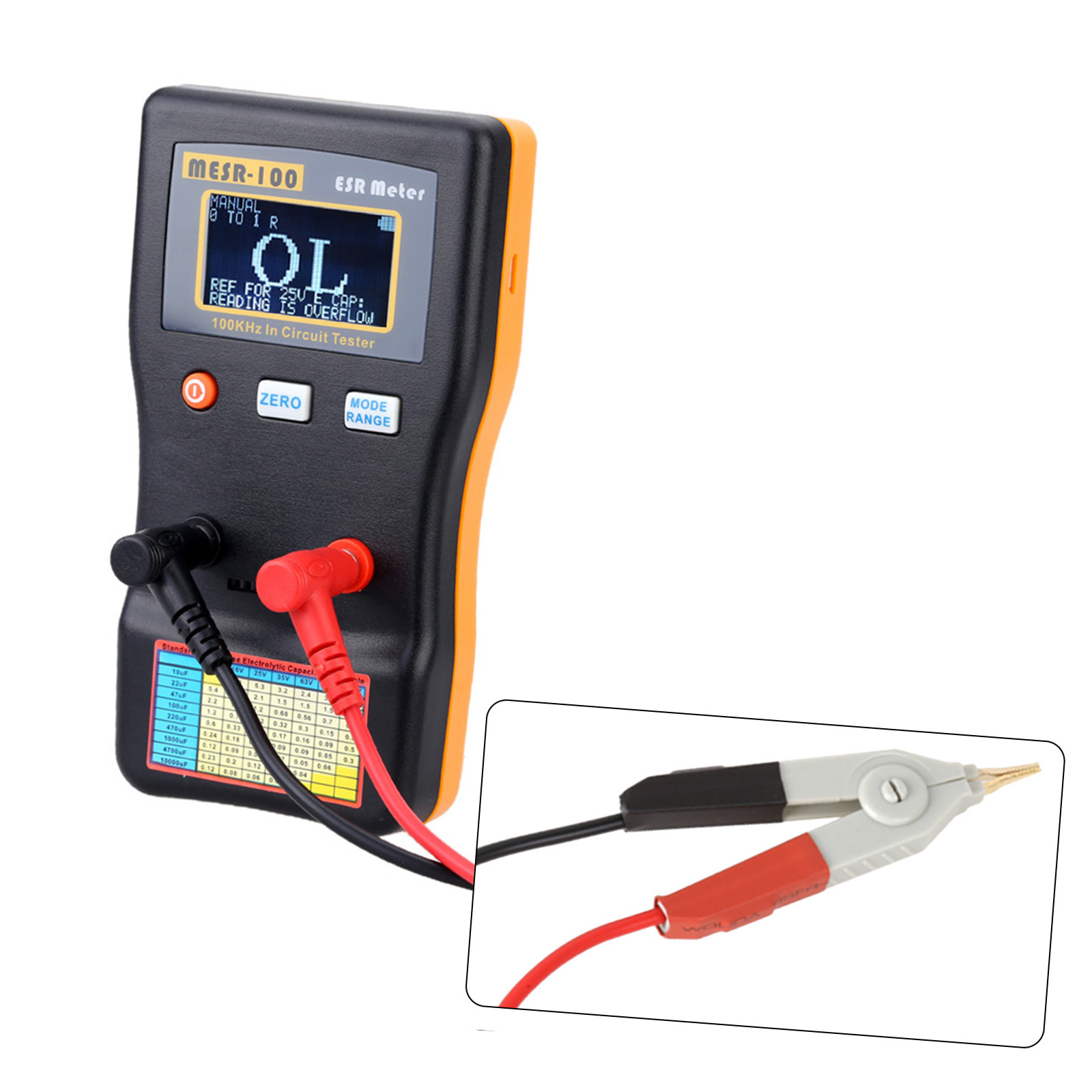 Dazzduo Capacitance tester,Ohm Meter Professional Internal Resistance Ohm Meter Professional