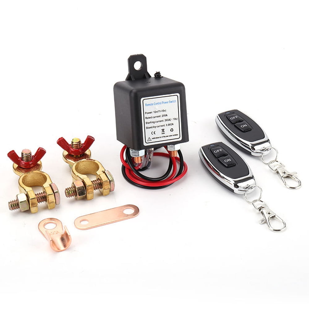Dazzduo Disconnect Switch,Kill Switch Car Remote Battery 200A Remote Theft Switch 12V/24V 200A