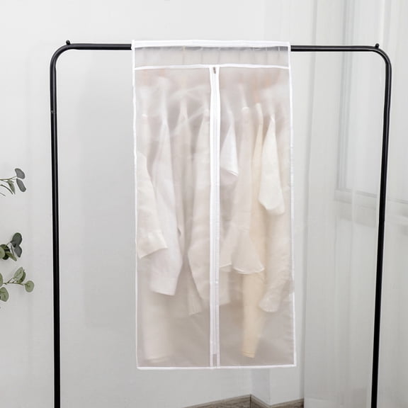 Dazzduo Premium Garment Hanging Bag, Translucent Dustproof Waterproof Wardrobe Storage