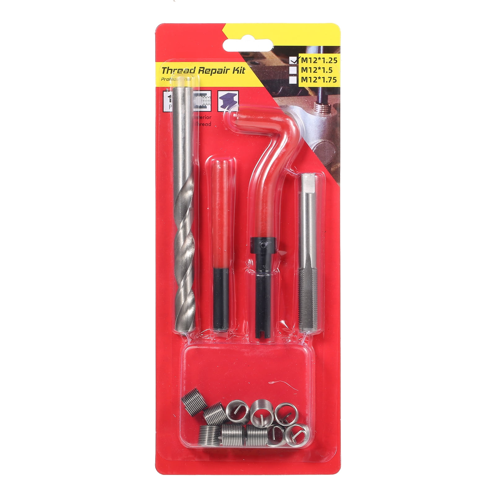 Dazzduo Thread Repair Insert Kit, M14 Helicoil Car M14 Helicoil Car M14