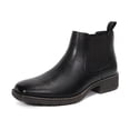 thumbnail image 1 of Dazzher Mens Square Toe Chelsea Boots Slip On Ankle Boots Comfortable Easy On Off Casual Business Shoes, 1 of 7