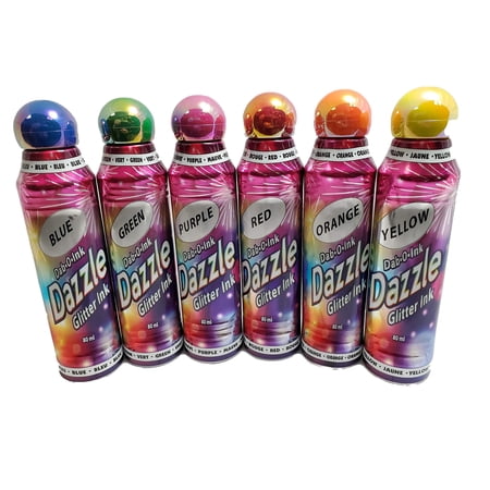 Dazzle Glitter Bingo Dauber Ink 6-Pack - Mixed Colors Original Version
