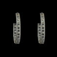thumbnail image 1 of Dazzle Yourself with TheJewelryHut Designer Vintage Inspired Crystalline in Gold Plated Brass Drop Hoop Earrings, 1 of 2