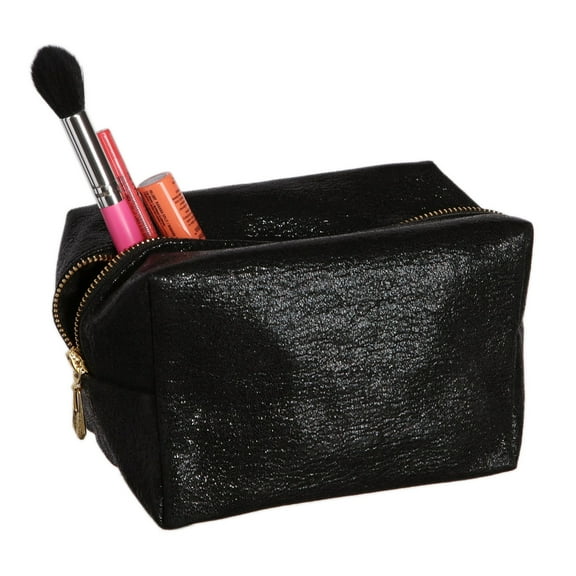 Dazzle and Shimmer Black Makeup Bag Travel Toiletry Cosmetic Bag Organizer