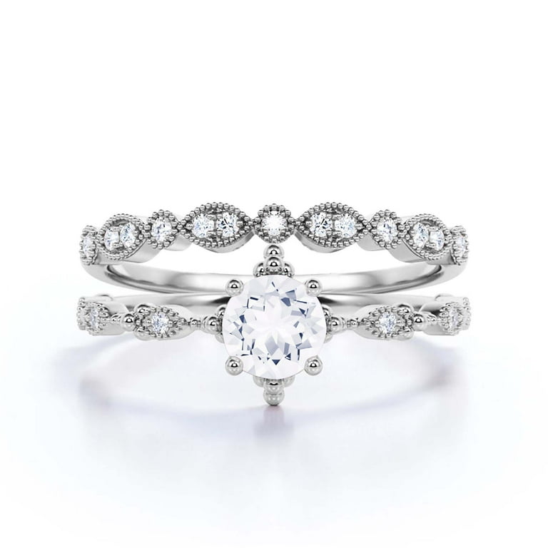 Dazzling Boho hippie 1.75 Carat Round Diamond Moissanite