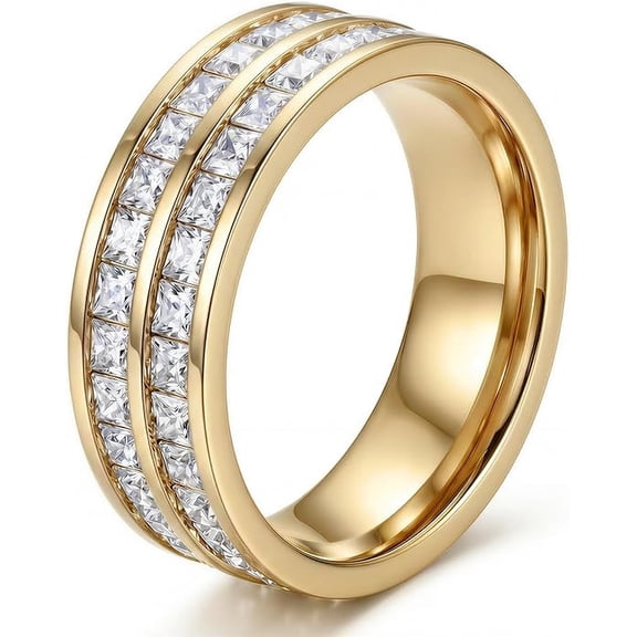 Couple Rings Titanium Steel Alloy Rings for Couples Durable Matching ...