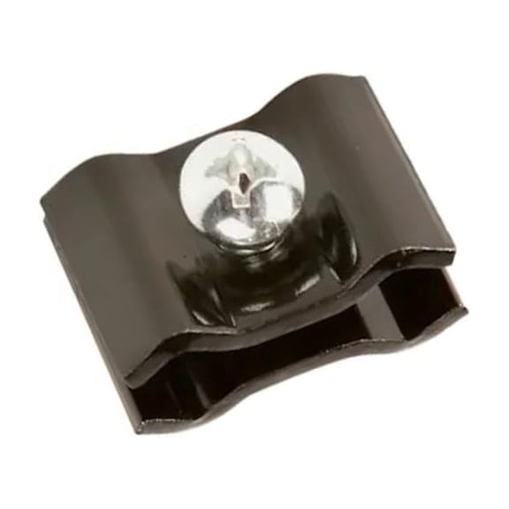 Dazzling Displays Black Grid Panel Clips (4 Pack) - Essential Grid Wall Accessory for Secure Grid Panel Installation for Home, Retail or Tradeshow Use