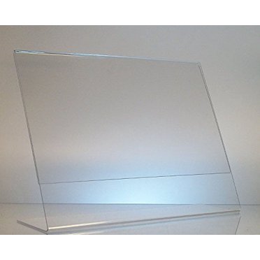 Azar Displays Clear Acrylic Double Sided Sign Holder 5" X 7" Vertical