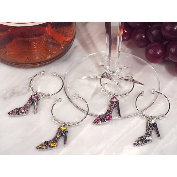 Dazzling Divas collection shoe wine charms