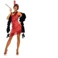 thumbnail image 1 of Dazzling Flapper Red Costume for Adult - Small, 1 of 1
