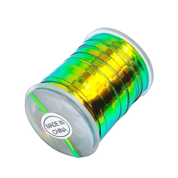 Dazzling Foil Lines for Fly Tying, Lure Enhancement - Vibrant Colors, Crafting Projects, 100m Spool
