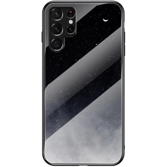 Dazzling Glass Starry Sky Pattern Phone Case for Samsung Galaxy A13 A23 A33 A53 A73 5G 4G, Light and Thin Full Protective Shell, Unique Colored Back Cover(Black,A73 5G)