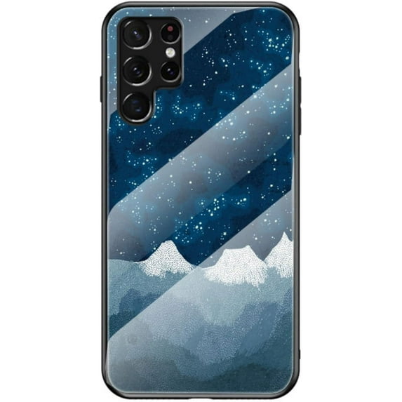 Dazzling Glass Starry Sky Pattern Phone Case for Xiaomi MI 10/10T/10S Pro Lite, Light and Thin Full Protective Shell, Unique Colored Back Cover(Blue,10T)