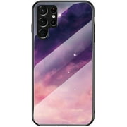 Dazzling Glass Starry Sky Pattern Phone Case for Xiaomi MI Poco M5 M4 / M5 M4 M3 Pro, Light and Thin Full Protective Shell, Unique Colored Back CoverPurple,M4 Pro 4G
