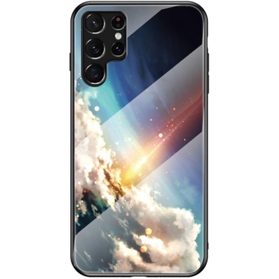 Dazzling Glass Starry Sky Pattern Phone Case for Xiaomi MI Redmi Note 12 / Note 12 Pro Plus 5G 4G, Light and Thin Full Protective Shell, Unique Colored Back Cover(Yellow,Note 12 4G)