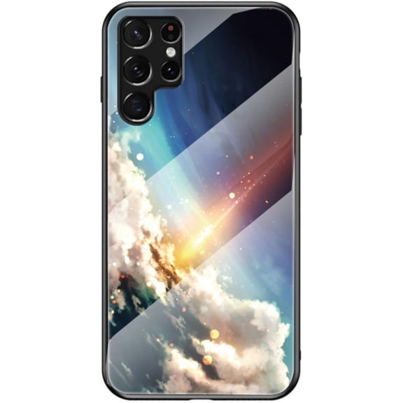 Dazzling Glass Starry Sky Pattern Phone Case for Xiaomi MI Redmi Note 12 / Note 12 Pro Plus 5G 4G, Light and Thin Full Protective Shell, Unique Colored Back Cover(Yellow,Note 12 4G)