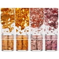 thumbnail image 1 of Dazzling Golden Flakes Glitter Leaf Sheets for Projects and Artistic Creation, 1 of 19