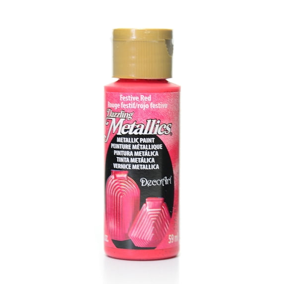 Dazzling Metallics festive red (pack of 8)