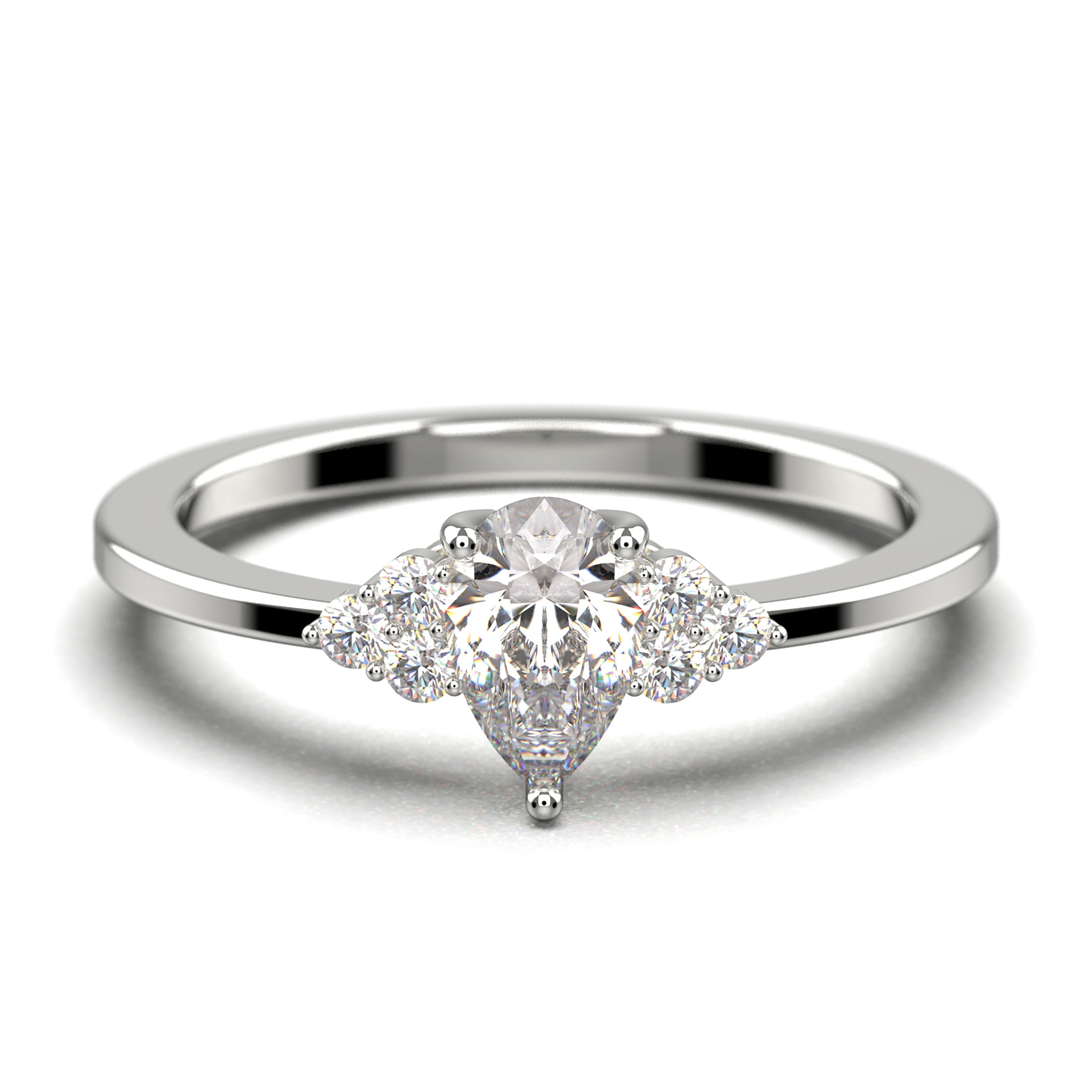 Dazzling Minimalist 1.25 Carat Pear Cut Affordable Ring, Diamond ...