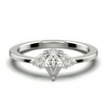 thumbnail image 1 of Dazzling Minimalist 1.25 Carat Pear Cut Affordable Ring, Diamond Moissanite Engagement Ring, Unique Wedding Ring in 925 Sterling Silver With 18k White Gold Plating, Gift For Her, 1 of 3