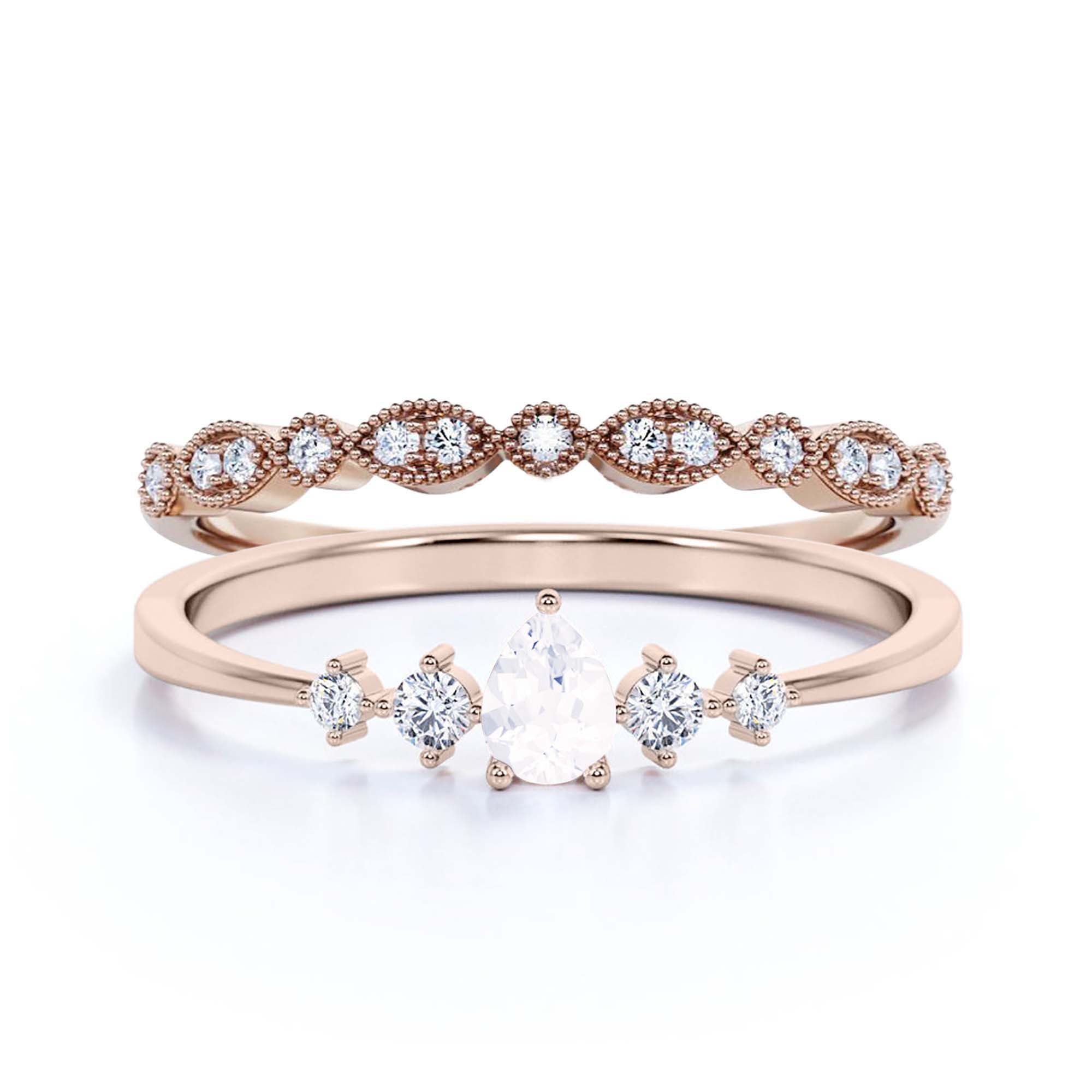 Dazzling Minimalist 1.55 Carat Pear Cut Diamond Moissanite Classic ...