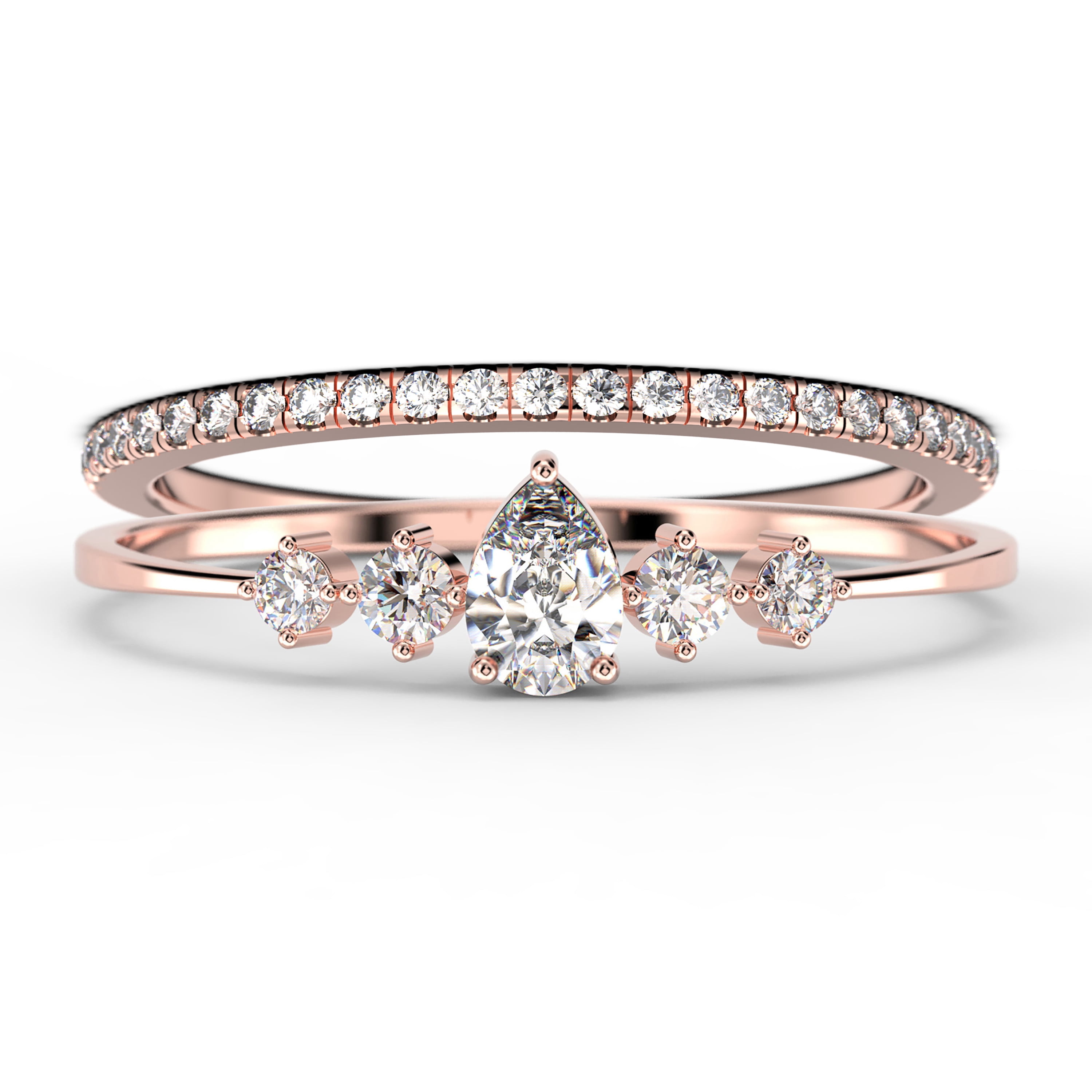 Dazzling Minimalist 1.55 Carat Pear Cut Diamond Moissanite Classic ...
