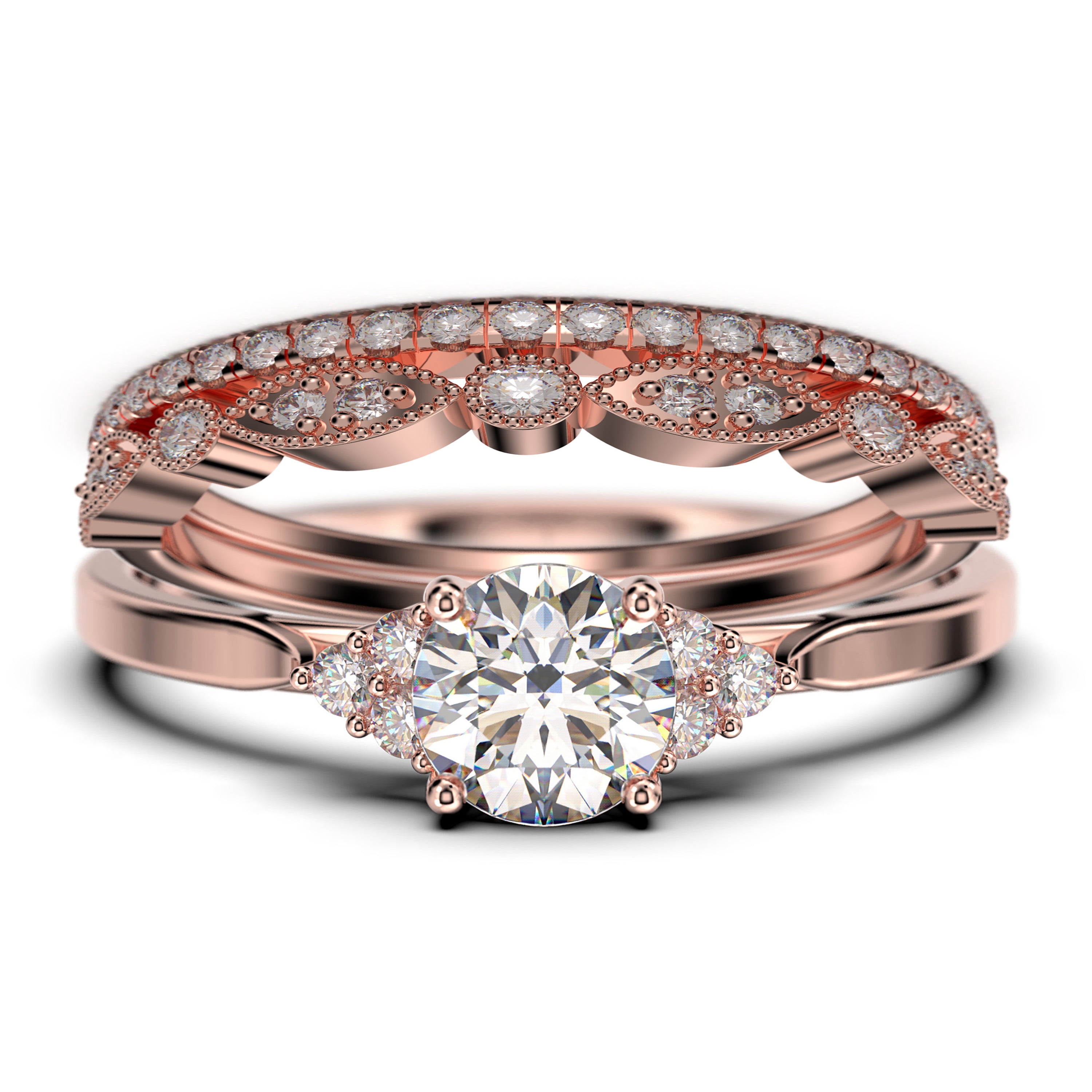 Dazzling Minimalist 2.25 Carat Round Cut, Affordable Diamond Moissanite ...