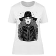 thumbnail image 1 of Dazzling Model With Curly Hair T-Shirt Women -Image by Shutterstock, Female Large, 1 of 2