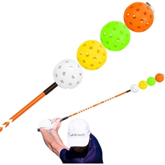Dazzling Speed Distance Golf Swing Trainer & Warm-Up Aid  Aero Resistance Lag Stick with LED Light for Power, Rhythm & Tempo Training