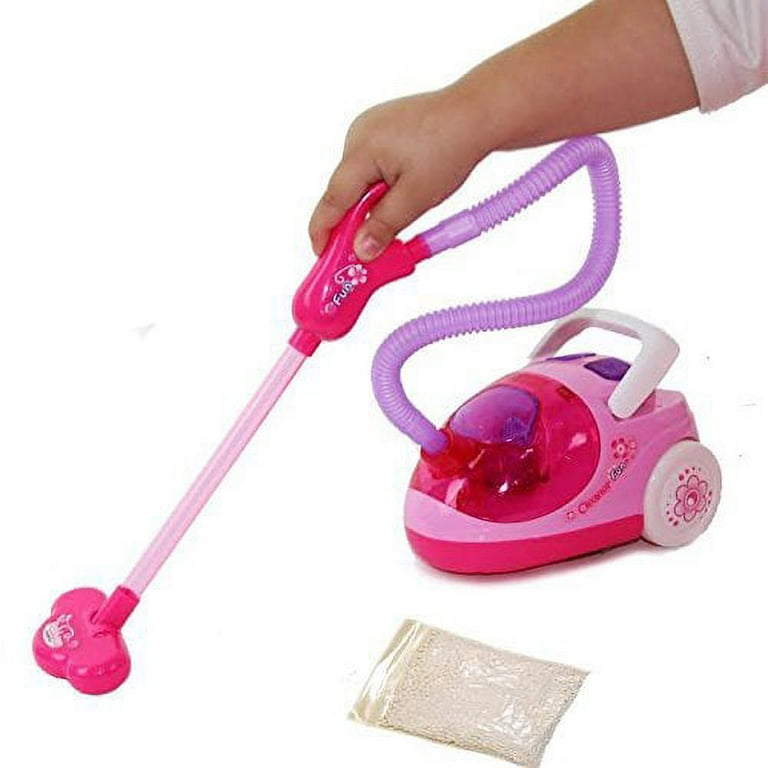 1pc Pink Miniature Vacuum Cleaner Toy For Pretend Play Kitchen