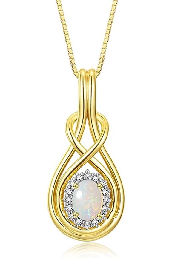 12 Ctw Pear Cut Fire Opal Womens Pendant With Chain 14K Yellow Gold Plated 925 Sterling Silver