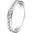 thumbnail image 1 of Dazzlingdaimonds Jewels 2.00 Ct Round Cut Diamond Womens Band Engagement Ring 14k White Gold Finish-6, 1 of 2