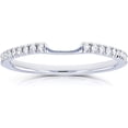 thumbnail image 1 of Dazzlingdaimonds Jewels 2.00 Ct Round Cut White Diamond Engagement Wedding Promise Eternity Band Ring 14K White Gold Plated 925 Sterling Silver For Women's -9, 1 of 4