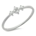 thumbnail image 1 of Dazzlingrock Collection 0.10 Carat (ctw) 10K Round Diamond Ladies Bridal Engagement Promise Ring 1/10 CT, White Gold, Size 7.5, 1 of 1