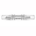 thumbnail image 1 of Dazzlingrock Collection 0.12 CT 10K Round White Diamond Mens Wedding Band, White Gold, Size 10, 1 of 3
