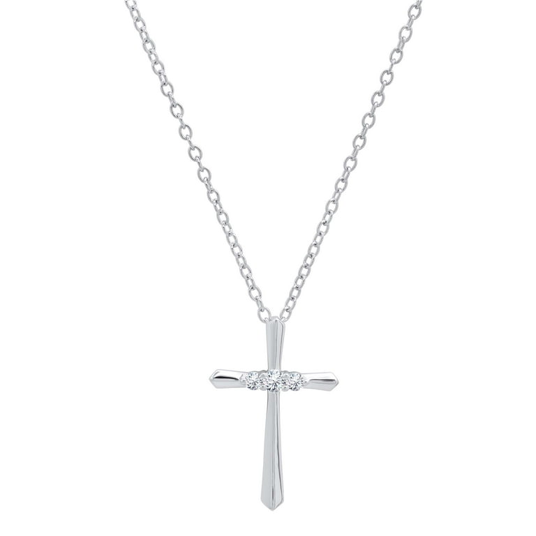 LADIES NECKLACE 0.13CT ROUND DIAMOND 14K WHITE GOLD LADIES NECKLACE 0.13CT ROUND DIAMOND 14K WHITE GOLD