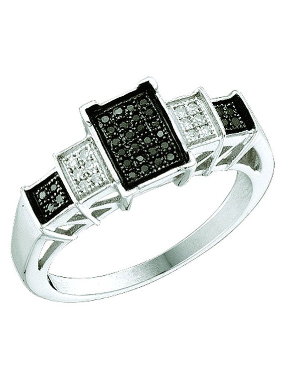 Collection 0.15 ctw-Dia Micro-Pave Ring, White Gold, Size 7