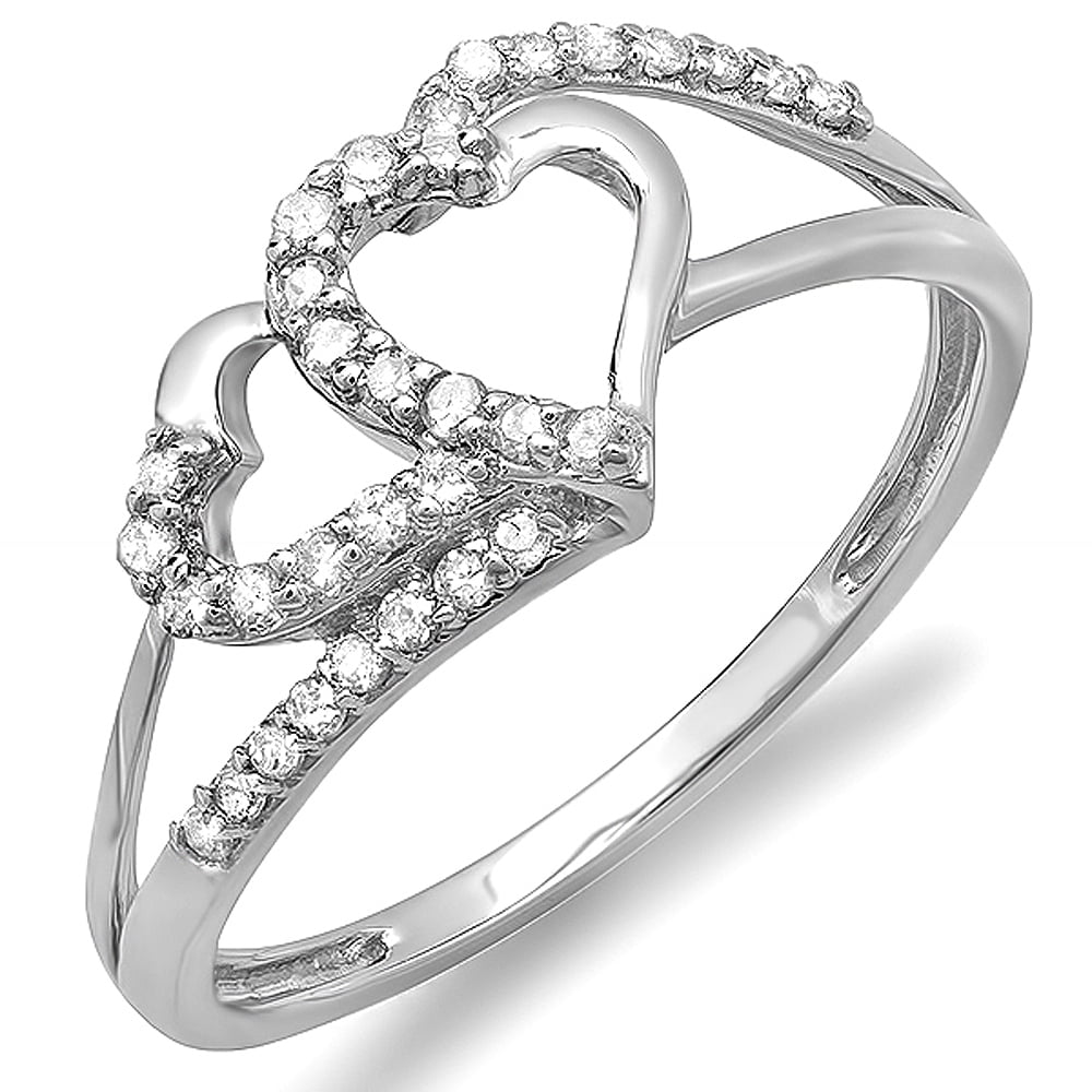 Dazzlingrock Collection 0.25 Carat Diamond Halo Engagement Ring - 18K Rose Gold, Size 6 - View #8