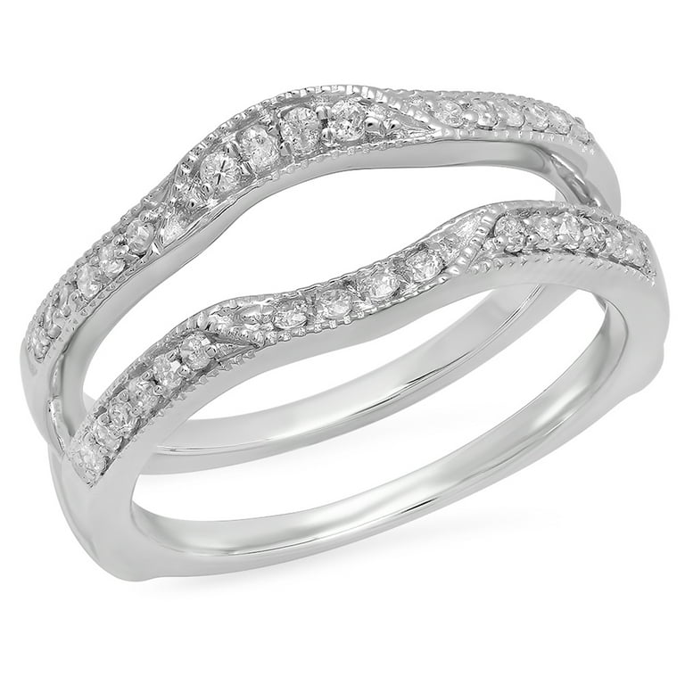 LADIES BAND 0.25CT ROUND DIAMOND 14K WHITE GOLD LADIES BAND 0.25CT ROUND DIAMOND 14K WHITE GOLD