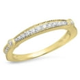thumbnail image 1 of Dazzlingrock Collection 0.30 Carat (Ctw) 14k Round Diamond Anniversary Wedding Band Stackable Ring 1/3 CT, Yellow Gold, Size 4, 1 of 1