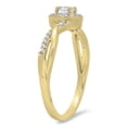 thumbnail image 1 of Dazzlingrock Collection 0.30 Carat (ctw) 10K Round Diamond Swirl Halo Style Bridal Engagement Ring 1/3 CT, Yellow Gold, Size 4, 1 of 3