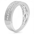 thumbnail image 1 of Dazzlingrock Collection 0.30 Carat (ctw) 14K Round Diamond Men's Millgrain Wedding Band Anniversary Ring 1/3 CT, White Gold, Size 10, 1 of 3