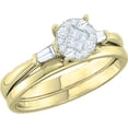 thumbnail image 1 of Dazzlingrock Collection 0.30 Carat (ctw) 14K White Diamond Engagement Ring Soliel Bridal Set 1/3 CT, Yellow Gold, Size 6.5, 1 of 1