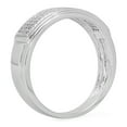 thumbnail image 1 of Dazzlingrock Collection 0.30 Carat (ctw) 14K White Diamond Men's Micro Pave Hip Hop Wedding Band 1/3 CT, White Gold, Size 10.5, 1 of 3