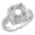 thumbnail image 1 of Dazzlingrock Collection 0.30 Carat (ctw) 18K Round White Diamond Bridal Semi Mount Engagement Ring 1/3 CT, White Gold, Size 9, 1 of 4